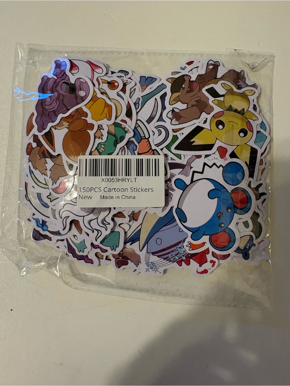 150-Pack Cartoon Character Stickers - Multicolor Party Favor Pack